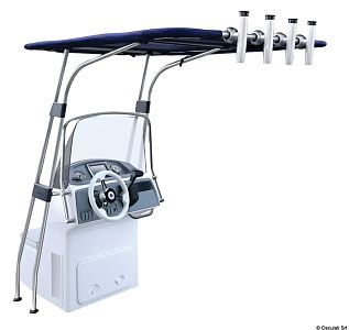 Козырек T-Top с каркасом из анодированного алюминия 1700x1400x2010 мм, синий (арт. 48.194.12)