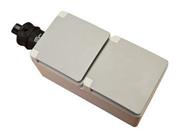 Береговая розетка Vetus Quick Connect Schuko 16A серый корпус IP55 (арт. EOQW2NSG)