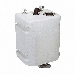 Подвесная пластиковая цистерна Vetus для сточных вод, с фитингами, 60 л (арт. WW60W)