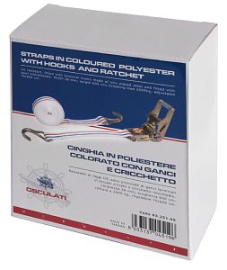 Ремешок из цветного полиэстера с крючком 38 мм 515 см