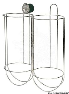 Корзина для кранцев Easy Fender 195x425мм из нержавеющей стали AISI316