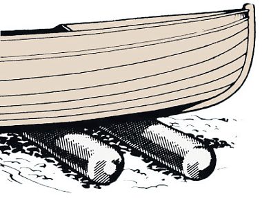 Валик Roll Boats для спуска судна на воду