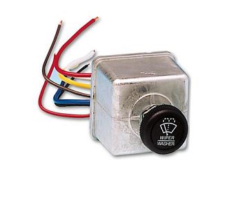 Двухскоростной/интервальный переключатель 24В для одного стеклоочистителя Exalto Retro HD 1 (арт. 2159)