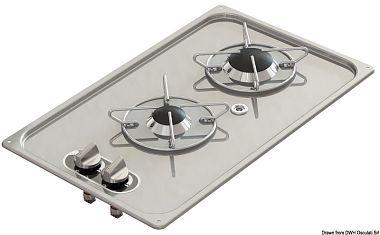 Встраиваемая варочная панель из нержавеющей стали 323x528 мм