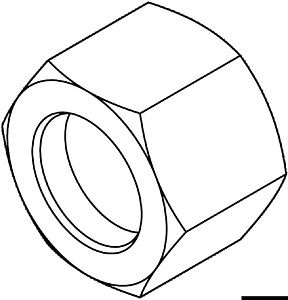 Гайка под цангу 3/8" (61 CA)						 (арт. 45.290.20)