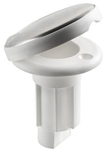 Сменное основание для мачт врезное на горизонтальную поверхность 57 мм 2 контакта белое