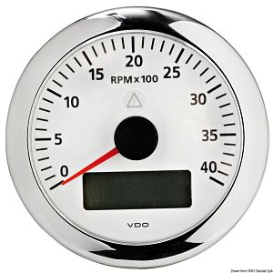 Тахометр VDO ViewLine 4000 об/мин, белый (арт. 27.480.01)