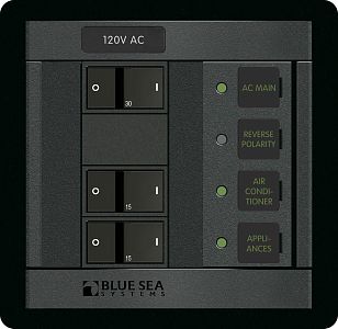 120В Панель выключателей переменного тока основная группа + 2 позиции (арт. 1214)