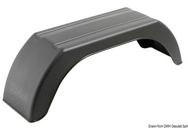 Крыло для колеса прицепа 8" 550х170х160 мм