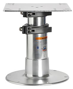 Сверхпрочная опора столешницы Giant 335-714мм 3 секции из полированного алюминия с зажимами из пласт