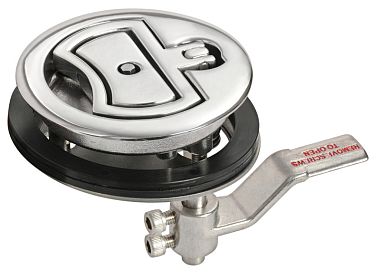 Ручка для щитов пайола и люков Ø90мм с замком AISI316 компрессионная