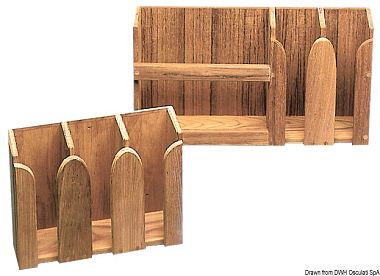 Полка ARC из тика для чашек и тарелок 490 x 106 x 228 мм