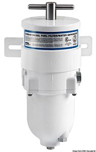 Фильтр для бензина и дизельного топлива Racor 500MAM 180-227 л/ч, 30 мкм, 292x147x122 мм, полностью металлический (арт. 17.667.11)