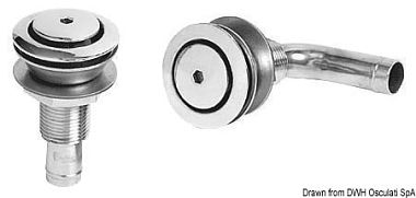 Вентиляционная головка топливного бака Ø45мм прямая из литой нержавеющей стали AISI316