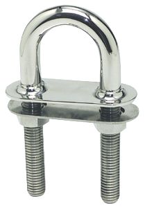 Скоба U-образная De Luxe с конусными концами 160x15,8мм 11000кг из зеркально-полированной нержавеюще