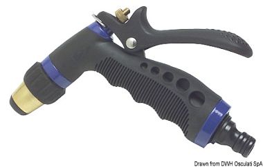 Наконечник-пистолет с регулируемой струей для мытья лодки