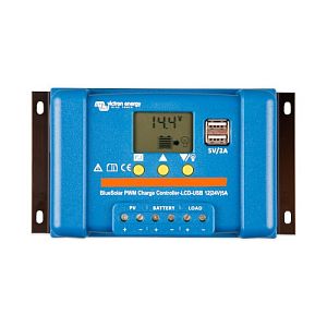 Контроллеры солнечной батареи Victron Energy BlueSolar PWM-LCD&USB 12/24V-5A (арт. SCC010005050)