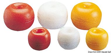 Буй из полиэтилена со сквозным отверстием 260 мм 8,5 кг желтый