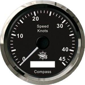 Спидометр с GPS компасом черный/глянцевый (арт. 27.780.03)