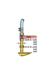 Водозаборник Vetus для валов Ø 40-45-50 мм (арт. WCAPS1/2)