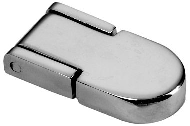 Петля для люков и моторных отсеков 57x30x10 мм из зеркально-полированной нержавеющей стали (арт. 38.926.00)