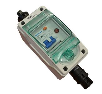 Блок предохранителей Vetus Ratio Electric AC16-03 30мА/16А с корпусом с защитой IP65 (арт. EOQ1RCBO)