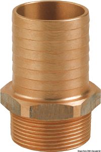 Бронзовый штуцер GUIDI с наружной резьбой 3/8" x 13 мм