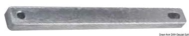 Цинковый анод Mercury 825271 для двух- и четырехтактных моторов 30/50 л.с. 194x19x12 мм (арт. 43.252.71 / 825271)