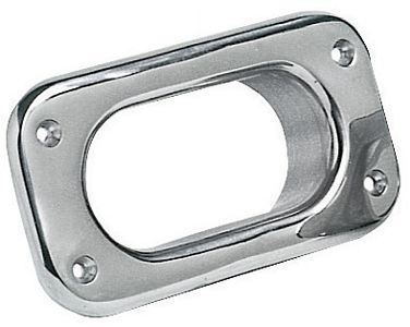 Клюз овальный 152x82x29 мм из полированной нержавеющей стали AISI 316 (арт. 01.352.02)