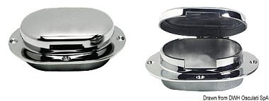 Клюз с крышкой из нержавеющей стали AISI 316 для цепей/тросов 137x100 мм (арт. 01.353.01)