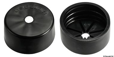 Декоративная заглушка для трубы 16.104.41 черная (10 штук)