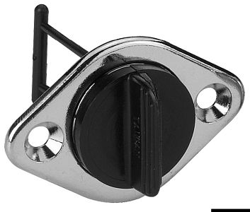 Сливная пробка отверстие Ø25мм вырез Ø35мм из хромированной латуни (арт. 18.538.01)