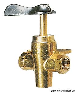 Трехходовой топливный кран резьба 1/4"