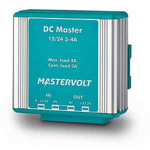 Преобразователь напряжения Mastervolt DC Master 12/24-3, 12/24 В, 3-4 А, 89х87х50 мм, IP53 неизолированный (арт. 81400400)