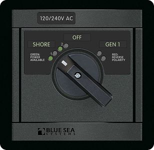 120/240В Панель повортоных выключателей переменного тока 65A отключение + 2 источника 2x120В/1x240В (арт. 1480)