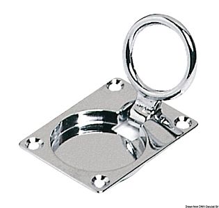 Ручка со складным кольцом для поднятия люков и пайола 62x47 мм