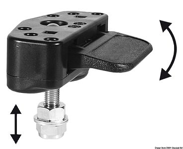 Скрытый вертикальный замок 97x85 мм белый