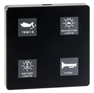 Электрическая сенсорная панель с 4 переключателями