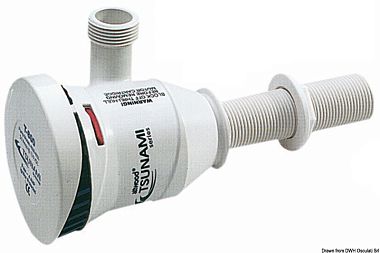 Электрическая аэраторно-циркуляционная помпа Attwood Tsunami T500 12В 38л/мин 1.8А для садков улова 