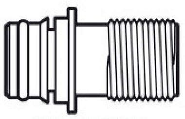 Штуцер быстрого соединения Europump с резьбой 1/2 прямой (арт. 16.532.01)