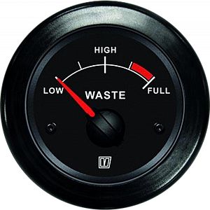 Индикатор уровня сточных вод черный 12/24В (арт. WASTB)