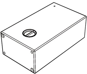 Бак прямоугольный для фекальных вод 130л 880x500x300мм из жесткого синего полиэтилена (арт. 50.142.52)