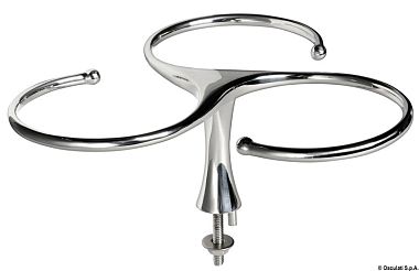 Держатель трёх стаканов 170x170 мм, крепление шпилькой (арт. 48.429.04)