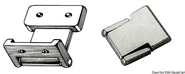 Петля для дверц из хромированной латуни Flush Deck 34x28x6 мм 270°