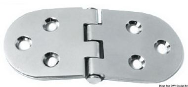 Петля универсальная усиленная из нержавеющей стали 130x60x3 мм