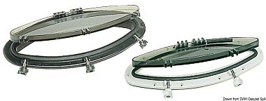 Иллюминатор эллиптический черный BOMAR 203 x 470 мм