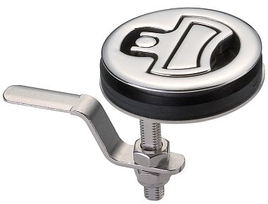 Ручка с поворотной задрайкой для подъема люков/пайолов без замка, 75 мм нержавеющая сталь