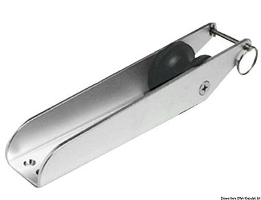 Роульс носовой из нержавеющей стали 280x55 мм, масса якоря до 15 кг (арт. 01.118.83)