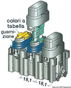Модульный держатель предохранителей с крышкой 10 A (арт. 14.117.02)
