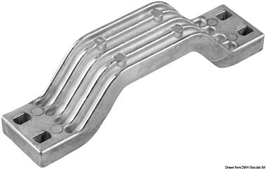 Цинковый анод Yamaha/Selva 6G5-45251-01/6G5-45251-02 для двигателей 100-300 л.с. 202x52x47 мм (арт. 43.254.00)